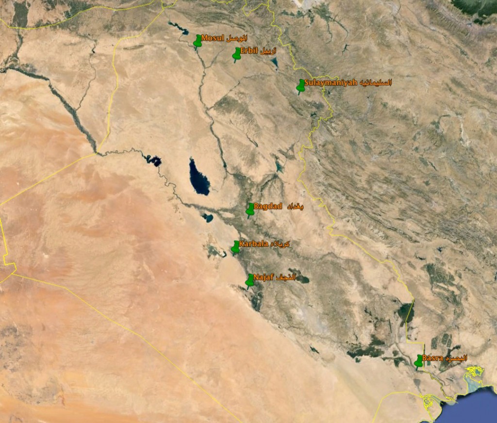 iraq map